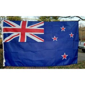 New Zealand Flag Red White Blue 3 By 5 Foot Anley Flybreeze